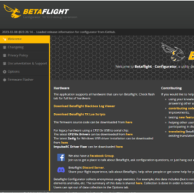 Giới thiệu và hướng dẫn cài đặt phần mềm điều khiển bay Betaflight